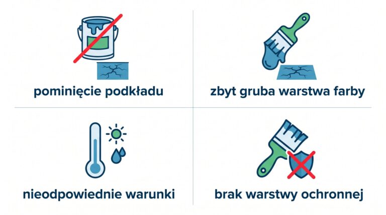 bledy przy malowaniu mebli infografika
