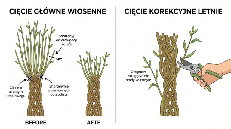 techniki ciecia wierzby plecionej