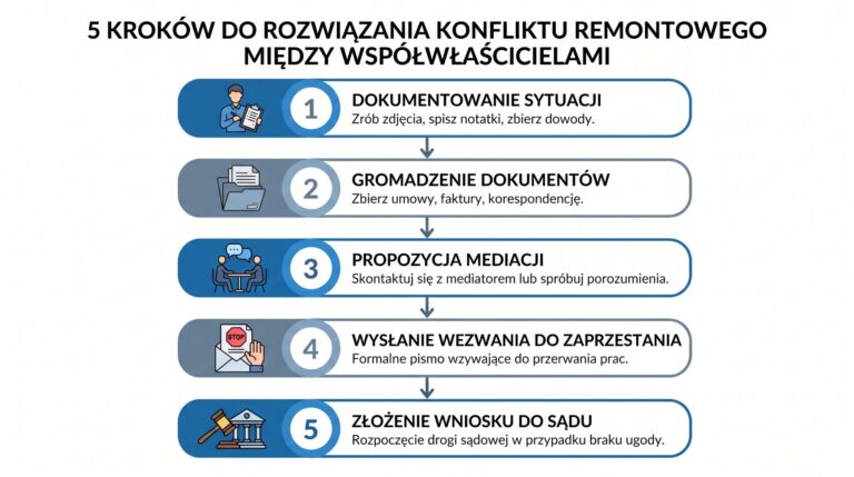 procedura konflikt remont wspolwlasnosc