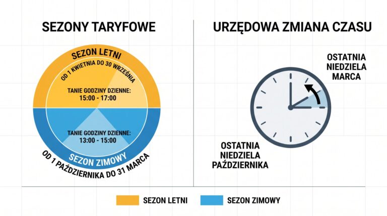 sezony taryfowe pge infografika