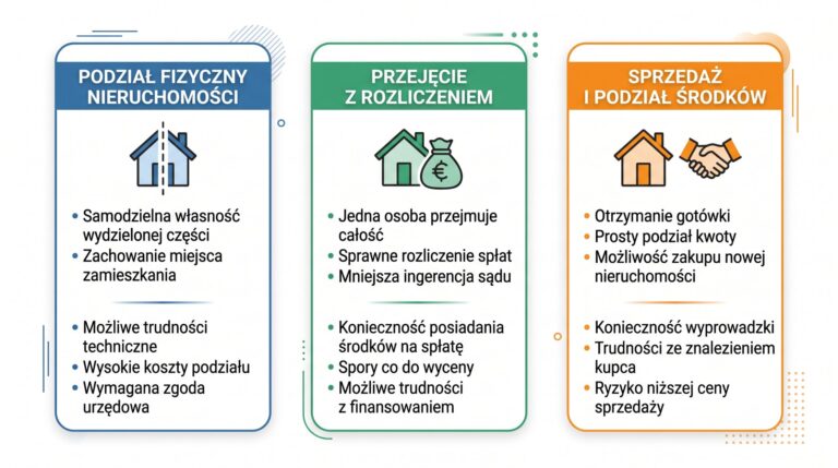 zniesienie wspolwlasnosci warianty